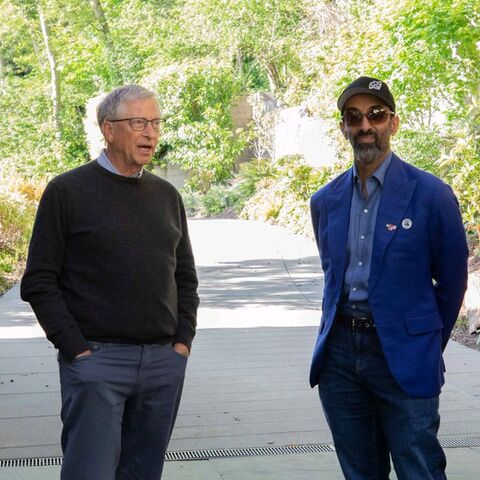 UAE National Security Advisor Sheikh Tahnoon Bin Zayed Al Nahyan meets Microsoft co-founder Bill Gates in Seattle on June 7, 2024.